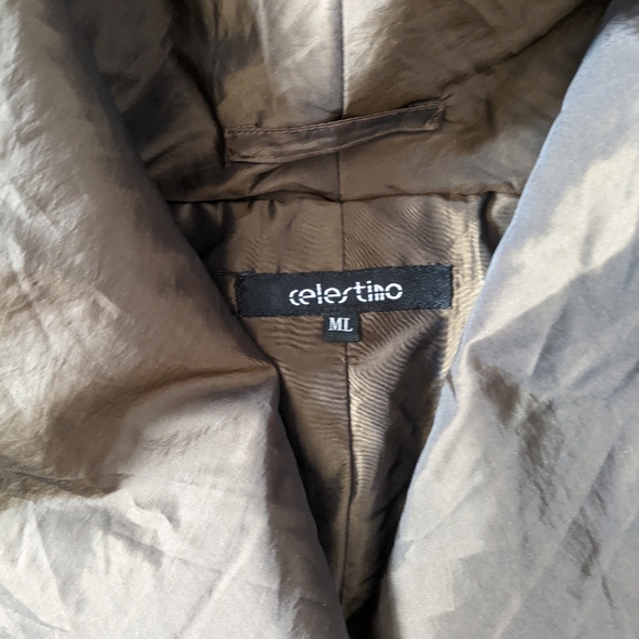 Vintage Choco dressy trench coat - Picture 4 of 4